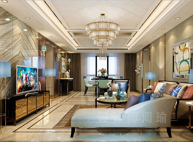 黄片肏逼真人视频世纪江尚三室两厅168平装修设计效果欣赏